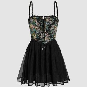 Cider Floral Corset Dress